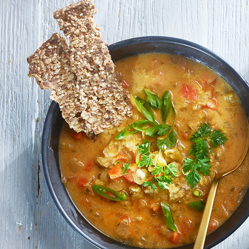 soupe petits pois à la tomate et au basilic 800x800