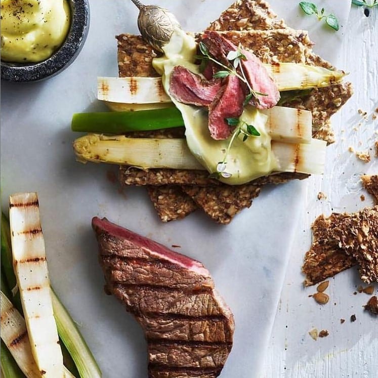 craquant aux asperges et au boeuf