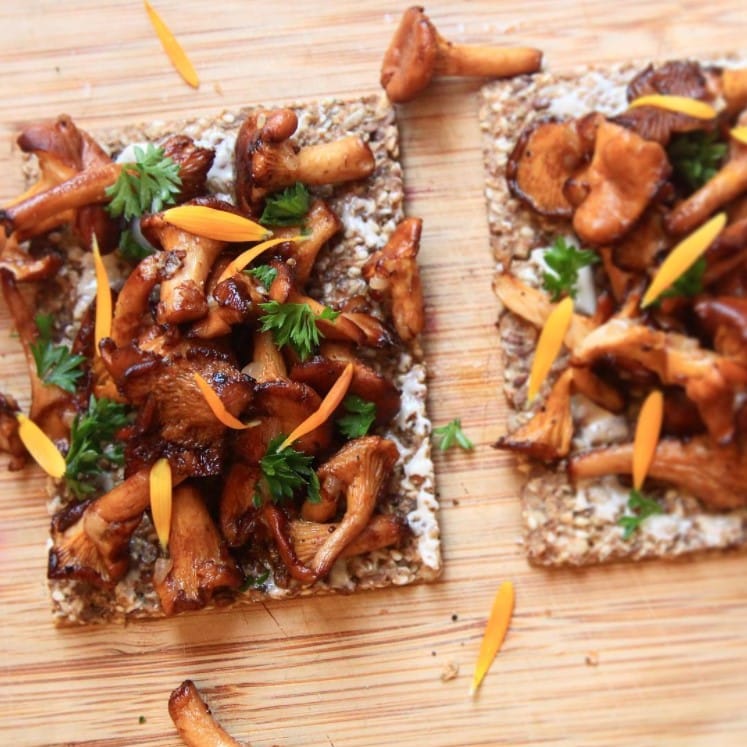 craquant aux girolles persillés