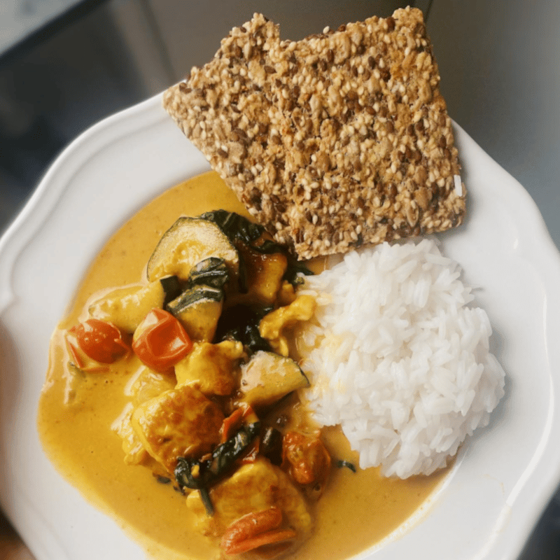 curry halloumi