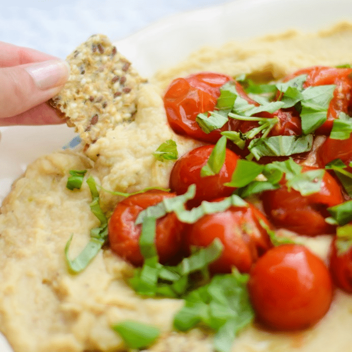 tartinade haricots blancs et tomate cerises